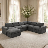 Modular Sectional Sofa, Reversible Set