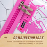 Luggage With Combination Lock, Lightweight Carry-On Suitcase