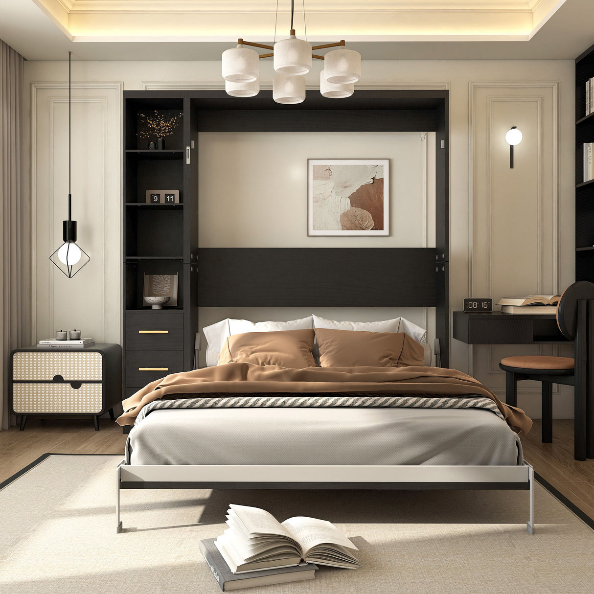 Multifunctional Vertical Murphy Wall Bed
