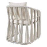 Breeze - Powder Coated Rectangle Metal Outdoor Dining Set With Cushions