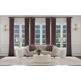 Saanich - Upholstered Curved With Plump Accent Pillows - Beige