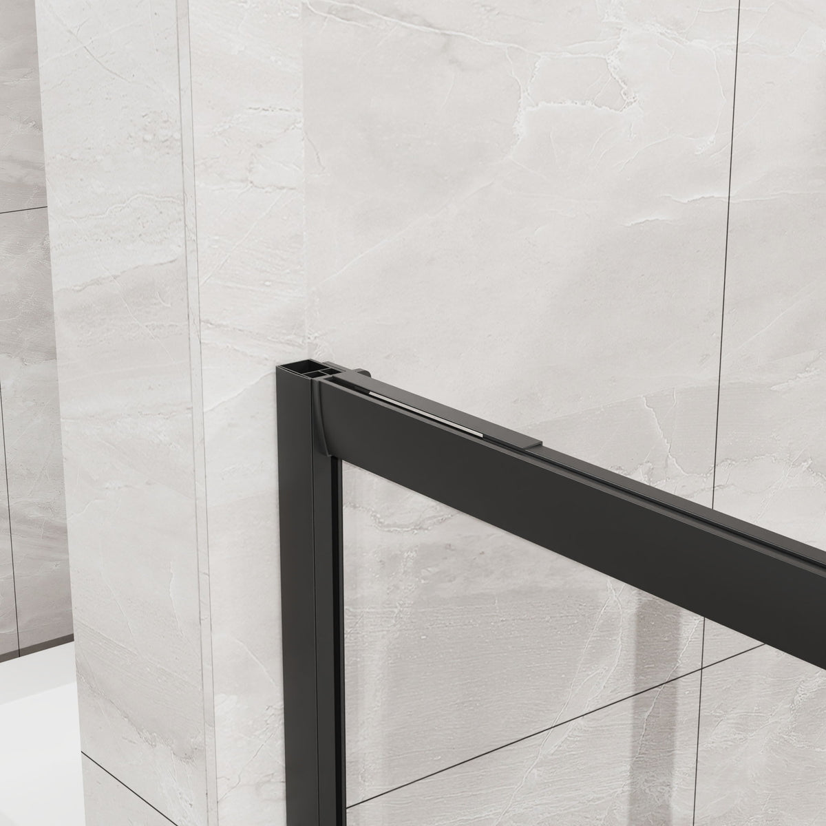 Corner Sliding Shower Door Combo With Base (No Drain Kit)
