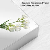 Medicine Cabinet, Wall Mounted Bathroom Mirror With Storage, Adjustable Shelves - Silver