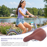 24" Cruiser Bike With 6 Speed Gear System, Rear Rack & Cup Holder