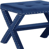 Upholstered Accent Bench With Nailhead Trim