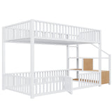 Bunk Bed With Storage Ladder, Compact Design