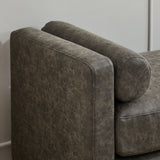 Upholstered End Of Bed Bench With Arms & 2 Bolsters For Bedroom