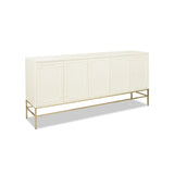 Sideboard Storage Buffet Credenza Heavy Duty Wood 77x35in White