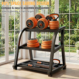 Adjustable Dumbbell Set, 4 In 1 Convertible Weights