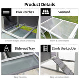 Large Outdoor Hen House With Run And Nesting Box Poultry Cage