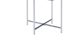 Adelae - End Table - Gray / Chrome - End Tables - Alpine Outlets
