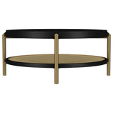 Benson - Round Table With Storage Shelf
