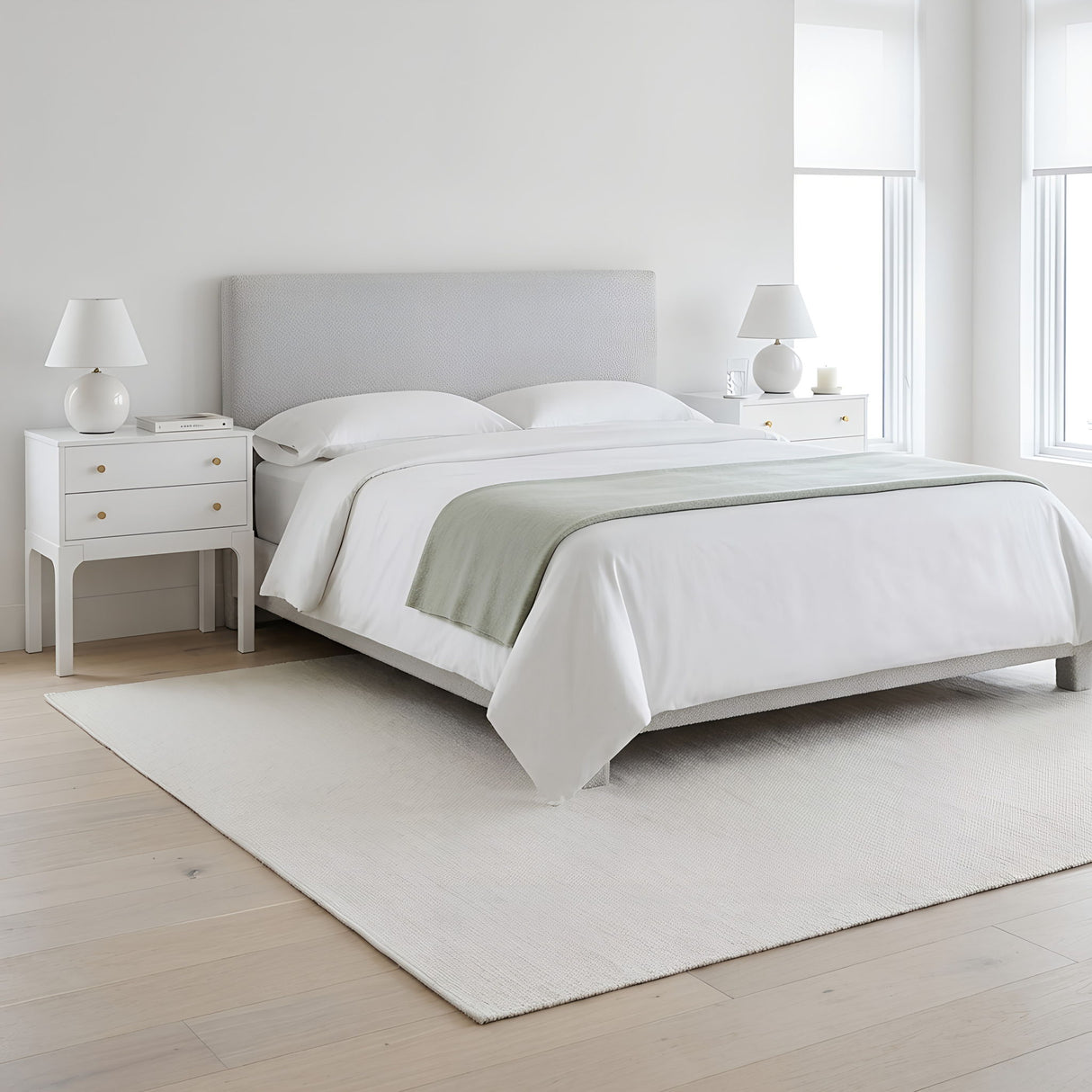 Alonso - 2 Drawer Nightstand - White