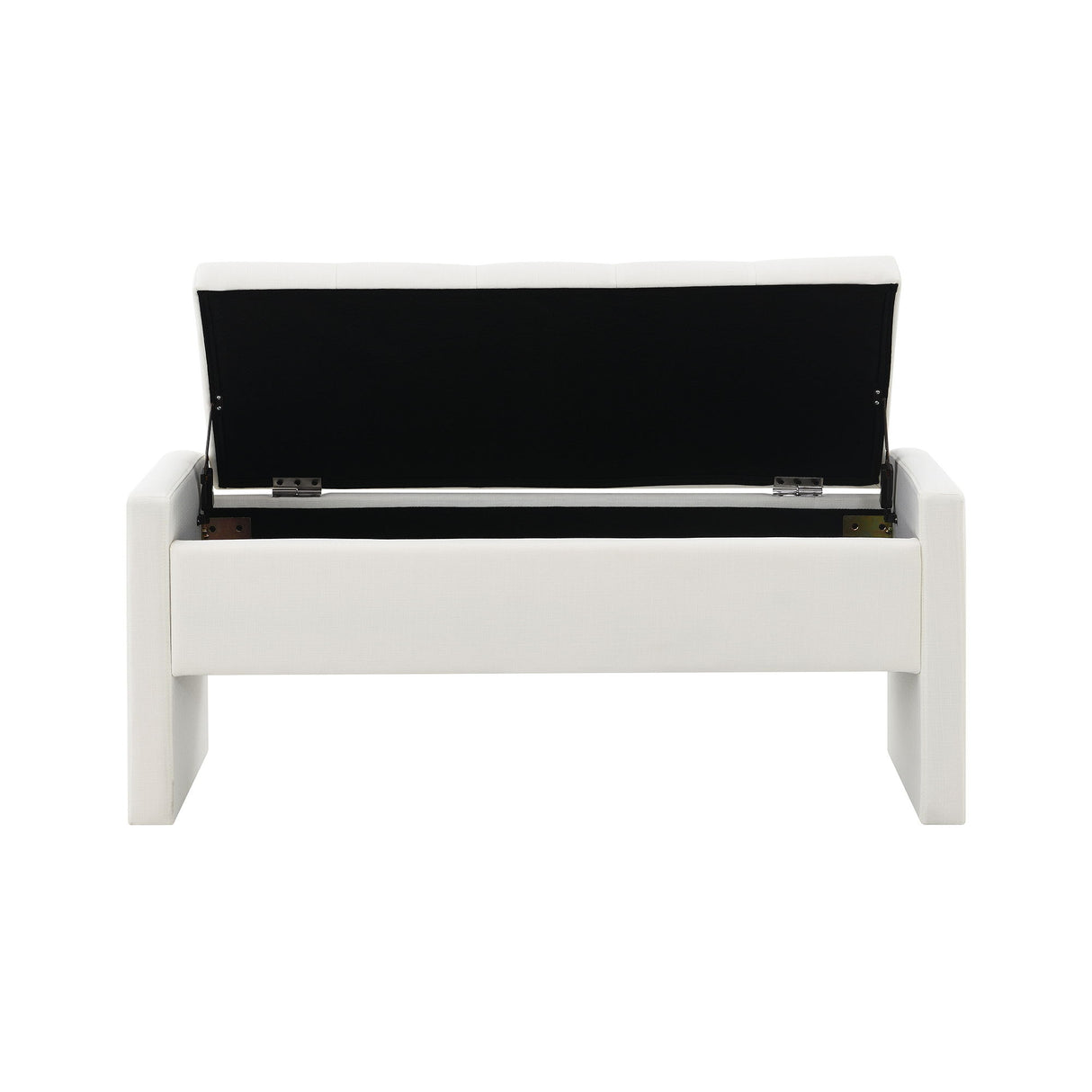 Modern Upholstered Large Bed End Bench With Storage