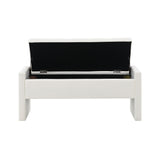 Modern Upholstered Large Bed End Bench With Storage