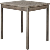 5 Piece Transitional Dining Set With Table And Upholstered Chairs
