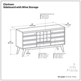 Clarkson - Sideboard With Storage - Brown