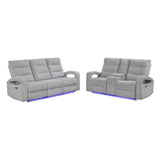 Isolde - Power Reclining Set With LED Lighting