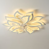 Ceiling Fan With Remote Control And Lights, 6 Speeds, 3 Color Temperatures, Low Profile Flush Mount