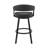 Bronson - Swivel Bar Stool - Black Finish