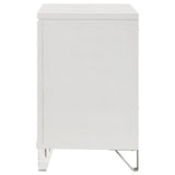 2 Drawer Nightstand With Accents - White