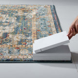 8x10 Multicolor Distressed Vintage Floral Medallion Area Rug - Mats and Rugs - Alpine Outlets