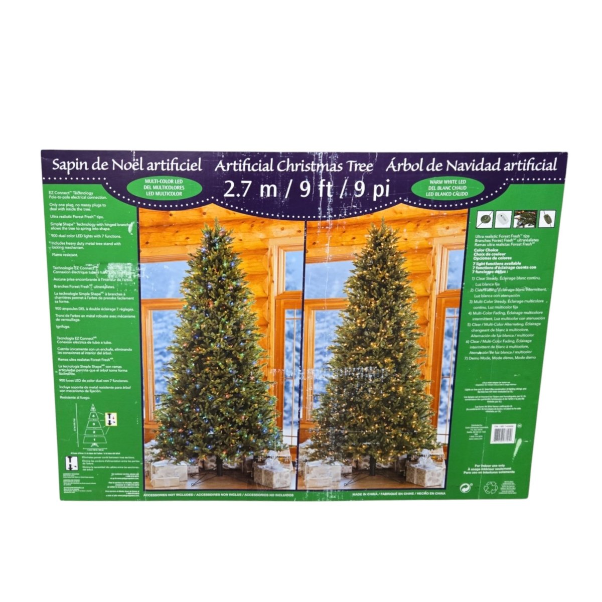 9' Pre - lit Radiant Micro LED Artificial Christmas Tree (ID L012346) - available at Alpine Outlets in Denver