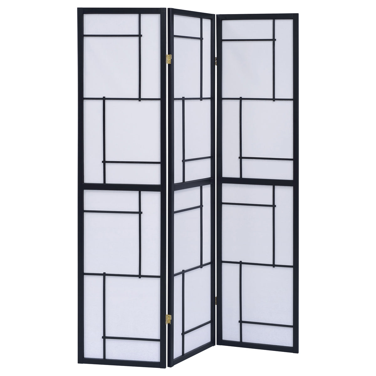 Damis 3-Panel Black Shoji Screen Room Divider