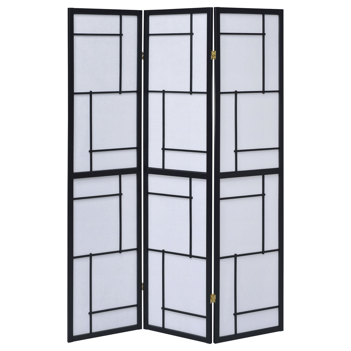 Damis 3-Panel Black Shoji Screen Room Divider