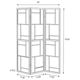 Damis 3-Panel Black Shoji Screen Room Divider