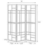 Katerina 3-Panel Room Divider Folding Shoji Screen, Cherry