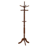 Achelle 11-Hook Coat Rack in Tobacco Rubberwood