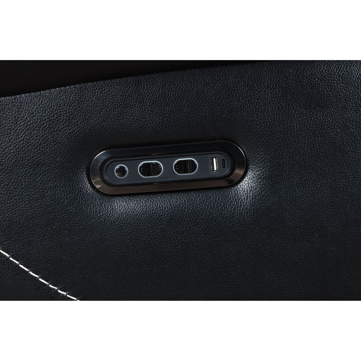 Hayden - Power Recliner With Dual Control, USB Charging Ports - Black