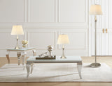 Griffin 3-Piece Floor and Table Lamp Set, Brushed Nickel