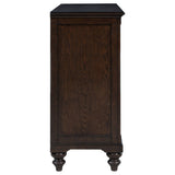 Berwick - 8 Drawer Dresser Cabinet With Felt Lined Drawers - Dark Oak
