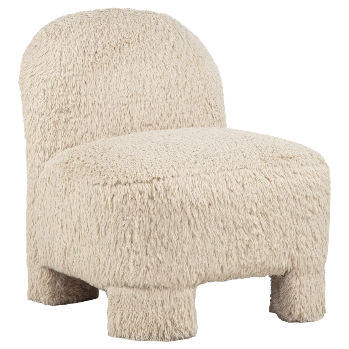 Accent Chair in Latte Fabric with Pocket Coil Seat