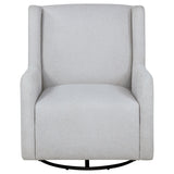 Serra Boucle Upholstered Swivel Glider - Dove Grey