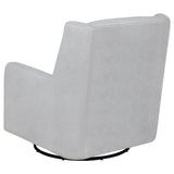 Serra Boucle Upholstered Swivel Glider - Dove Grey