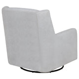 Serra Boucle Upholstered Swivel Glider - Dove Grey
