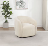 Gerley Chenille Upholstered Swivel Accent Chair - Beige