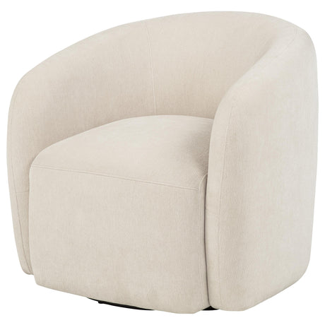 Gerley Chenille Upholstered Swivel Accent Chair - Beige