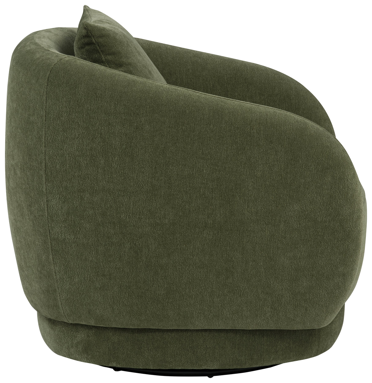 Arnaud Green Chenille Upholstered Swivel Accent Chair