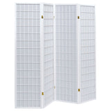 Roberto 4-Panel White Folding Shoji Screen