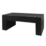 Modern Farmhouse Living Room Block Leg Coffee Table