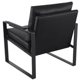 Rosalind Upholstered Track Arm Accent Chair in Black