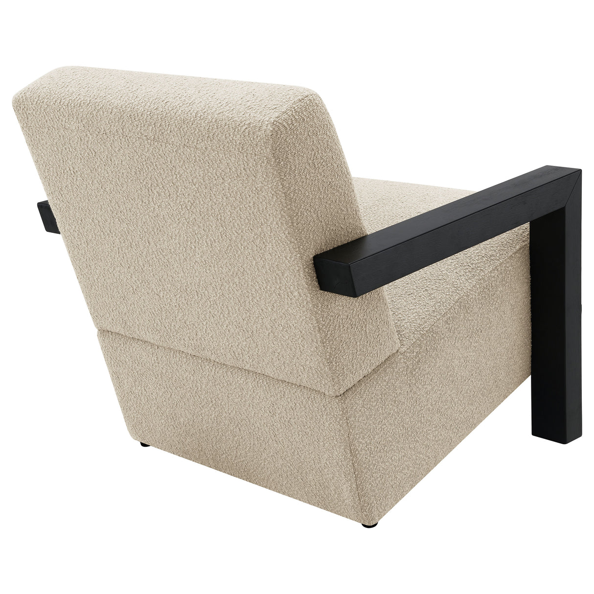 Fitzroy Boucle Upholstered Accent Arm Chair in Latte