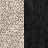 Fitzroy Boucle Upholstered Accent Arm Chair in Latte