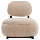 Duffie Upholstered Armless Accent Chair in Camel