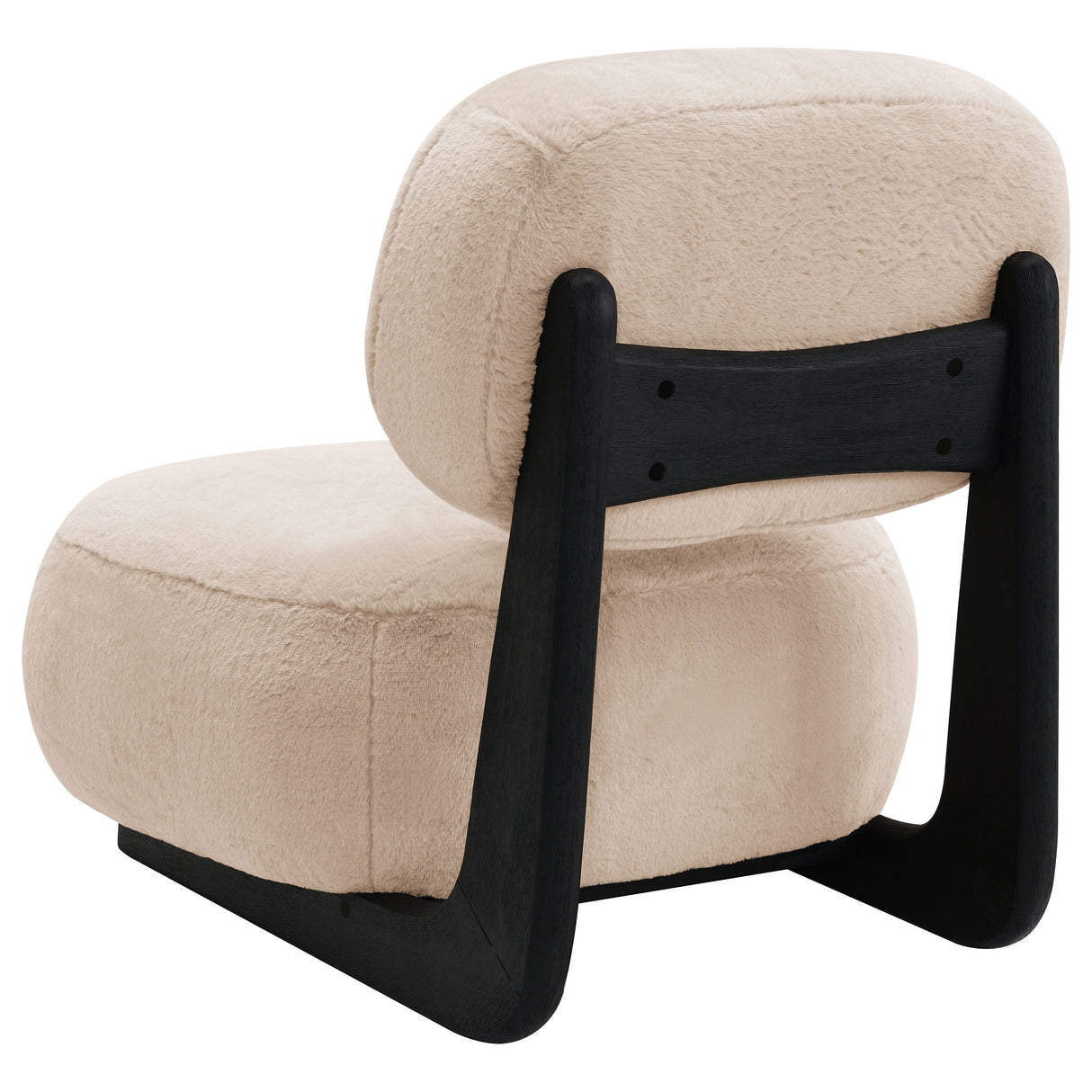 Duffie Upholstered Armless Accent Chair in Camel