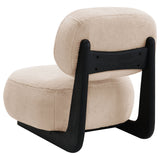 Duffie Upholstered Armless Accent Chair in Camel